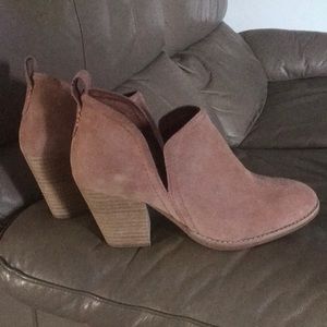 Jeffrey Campbell blush pink leather booties 8.5